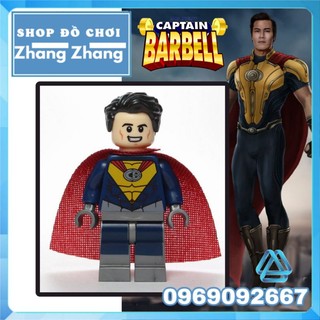 Đồ chơi Xếp hình siêu anh hùng Captain Barbell Minifigures WM402