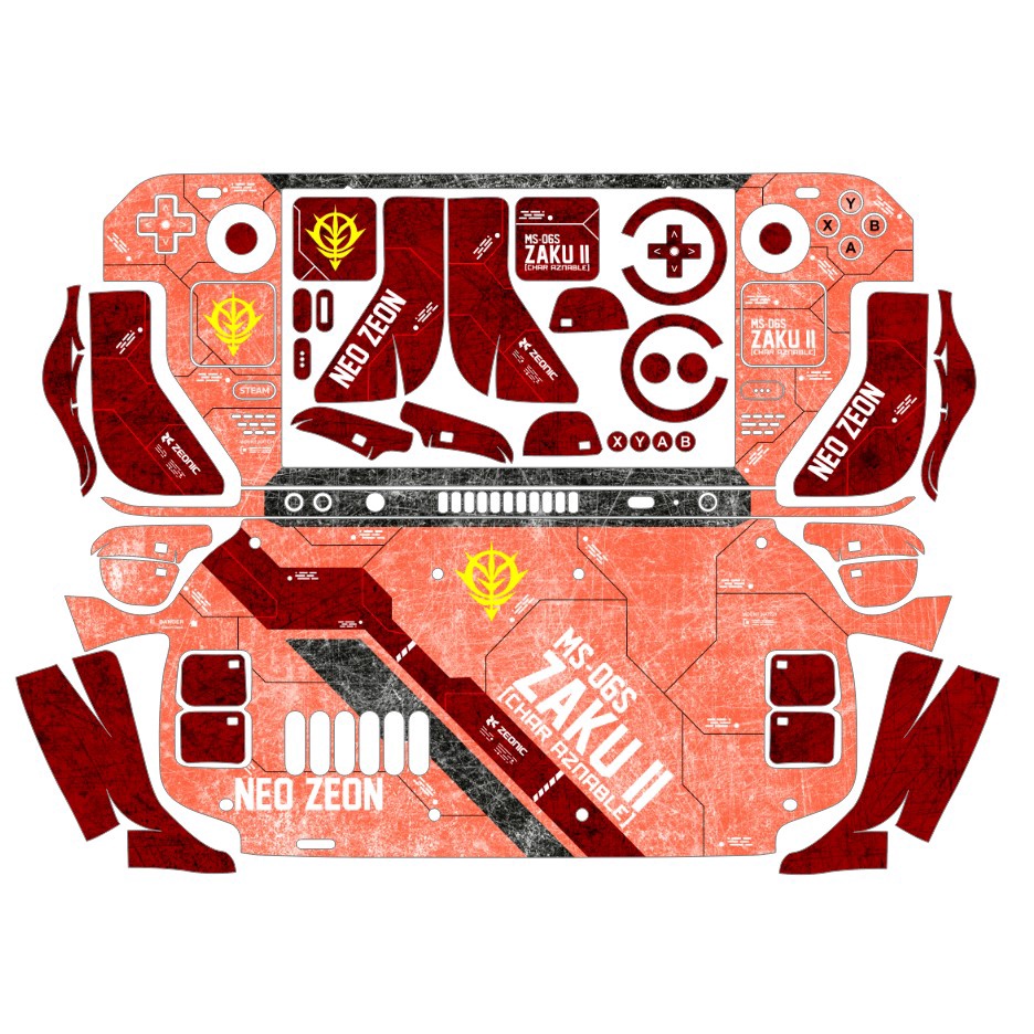 Skin dán Steam Deck mẫu Gundam MS-06S Zaku II