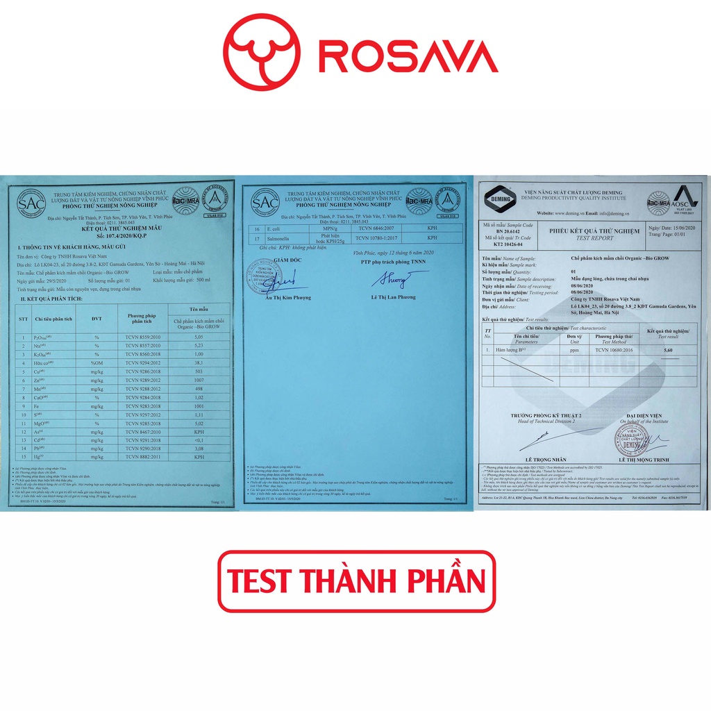 Phân bón lan, thuốc kích mầm cho cây và hoa lan Bio Grow hữu cơ vi sinh ROSAVA