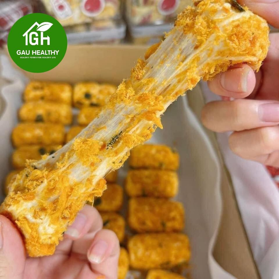 Bánh ống cuộn chà bông Đài Loan healthy 300gr, 600gr Gấu Healthy Mart