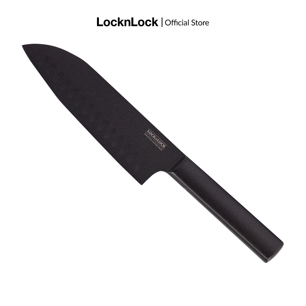 Dao nhà bếp Santoku Knife dài 300 mm, bằng thép không gỉ, hiệu Lock&Lock CKK312