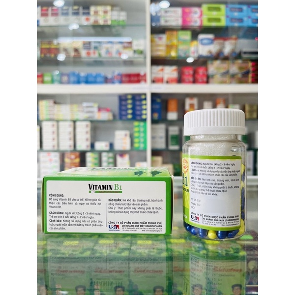 Bổ sung Vitamin B1 và Kẽm - 100 viên