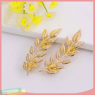 Set 2 ghim cài áo hình chiếc lá thời trang cho nam nữ chất lượng cao