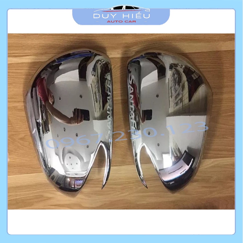 Cặp ốp gương chiếu hậu HYUDAI SANTAFE 2019-2020 mạ crom sáng bóng không han gỉ