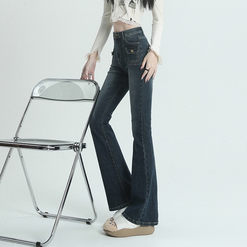 IELGY  IELGY Quần jeans skinny Co Giãn Phong Cách Thời Trang Mỹ Dành Cho Nữ