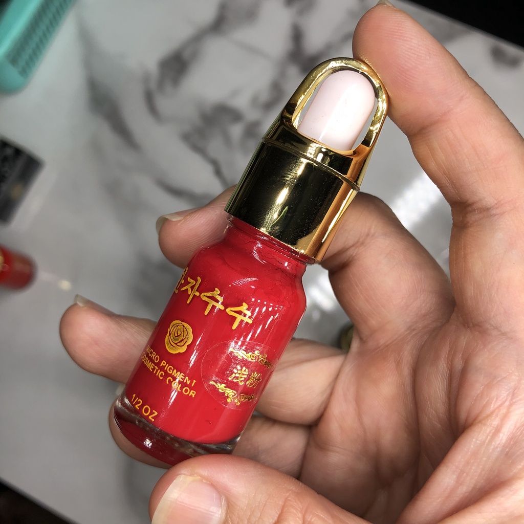 Mực phun xăm thẫm mỹ môi mày bám nhanh lên màu tốt 10ml 098