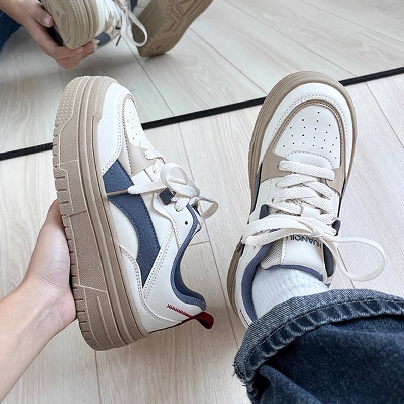 Giày thể thao phối màu hoạ tiết chất bao xịn