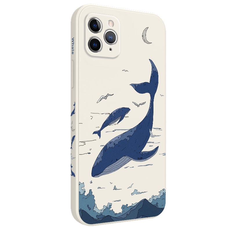 Ốp Điện Thoại Tpu In Hình Cá Voi Cổ Điển Cho IPhone 11 Pro Max X XS XR Max