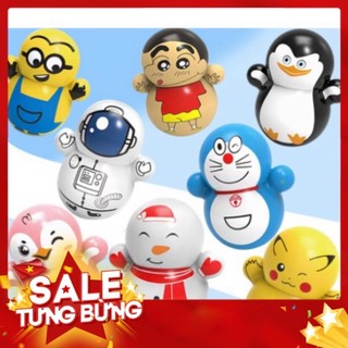 Đồ chơi lật đật mini squid game, lật đật doraemon dễ thương cho bé