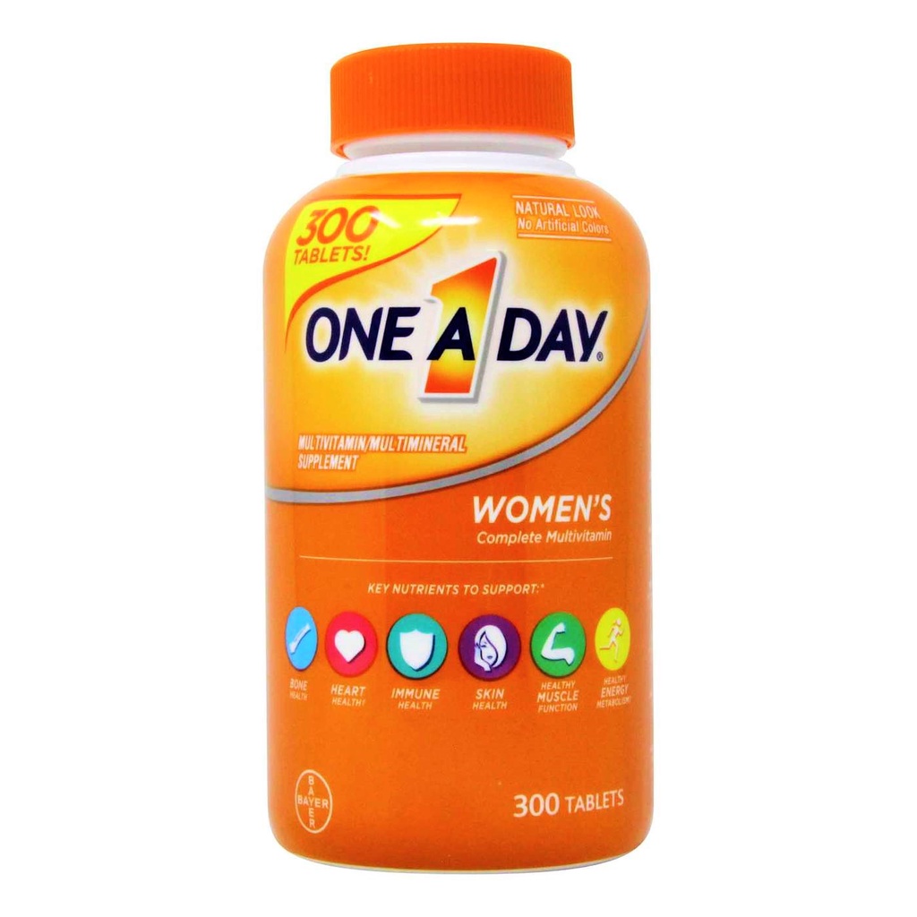 Viên Uống Bổ Sung Vitamin Cho Nữ Giới ONE A DAY Women Multivitamin 300 Viên - chính hãng Mỹ