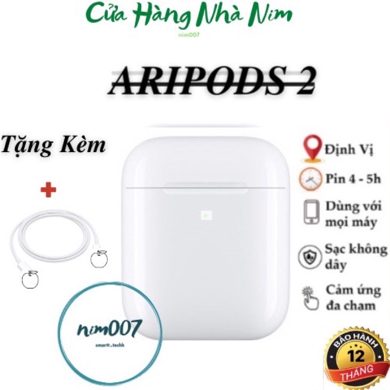Tai nghe bluetooth AlRP0DS 2, Tai Nghe không dây Full Chức Năng Pin Trâu 4-6h, Định Vị, Đổi Tên dùng cho mọi dòng máy