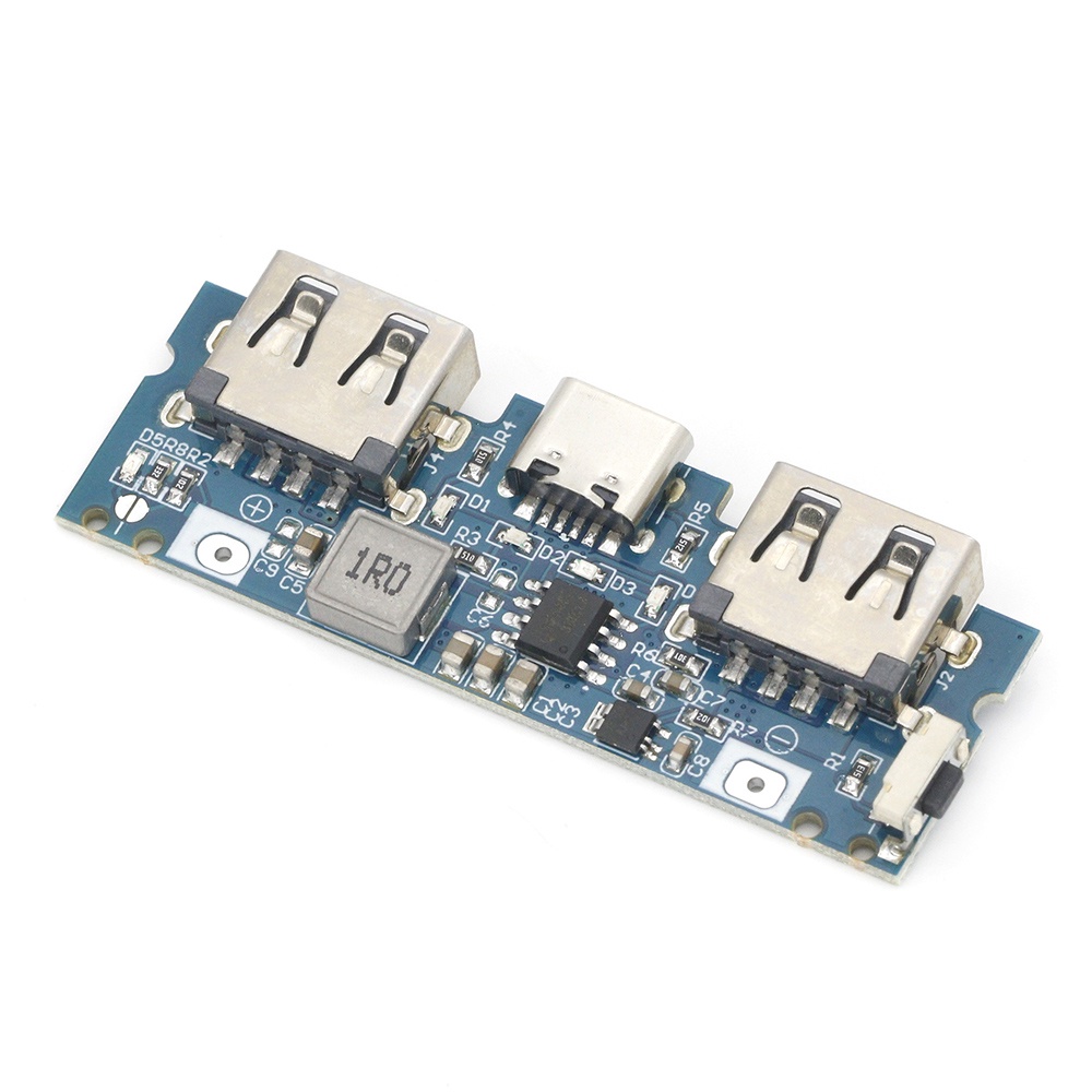 Bảng Mạch Sạc Pin Pcbfun 18650 USB Kép 5V 2.4A 18650 Lithium Chuyên Dụng
