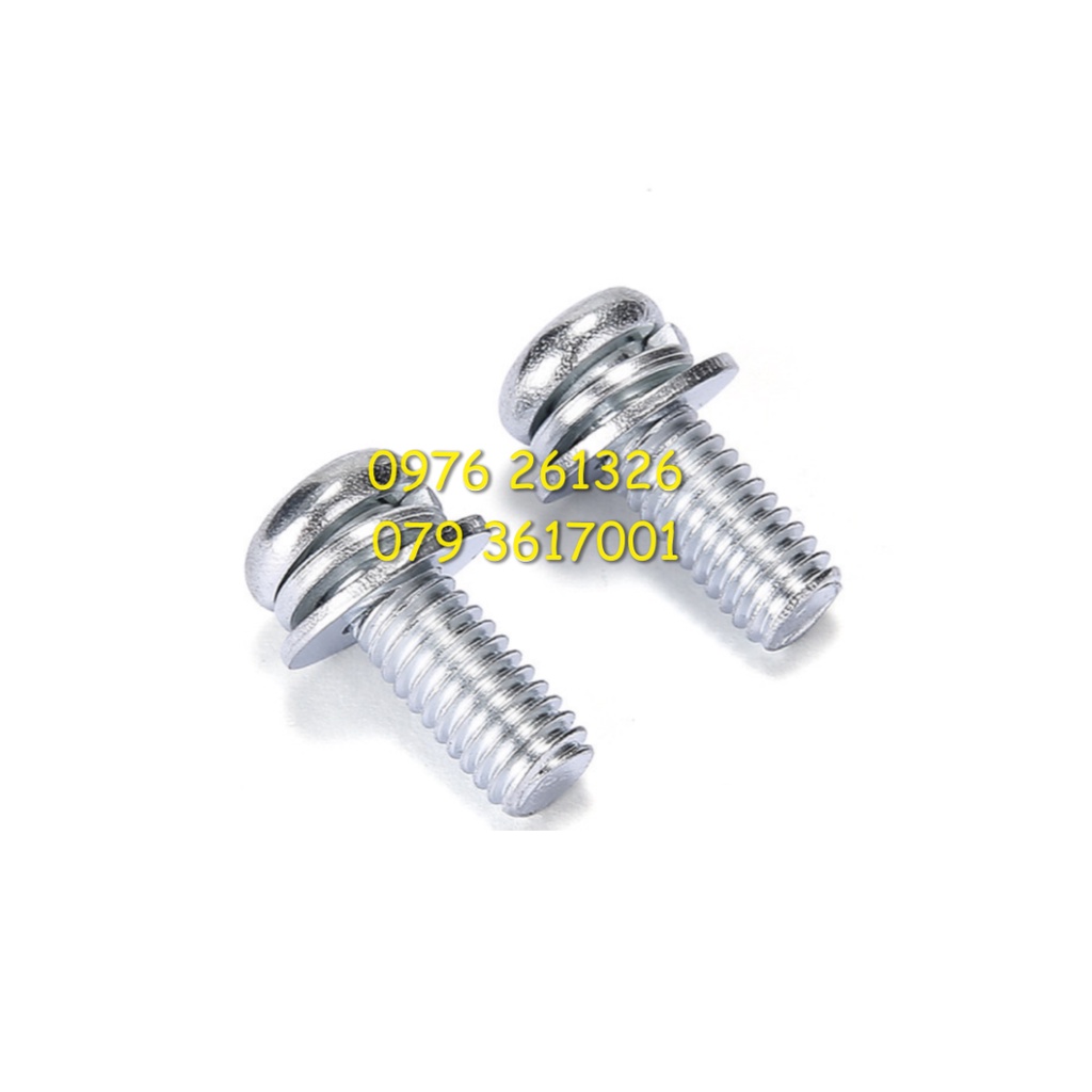 BULONG LIỀN PHẲNG VÊNH _ BULONG 3 TỔ HỢP _ BỊCH 5O CON