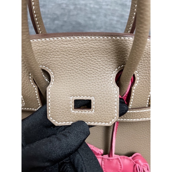 Túi xách HM B25 màu ghi bản khâu togo