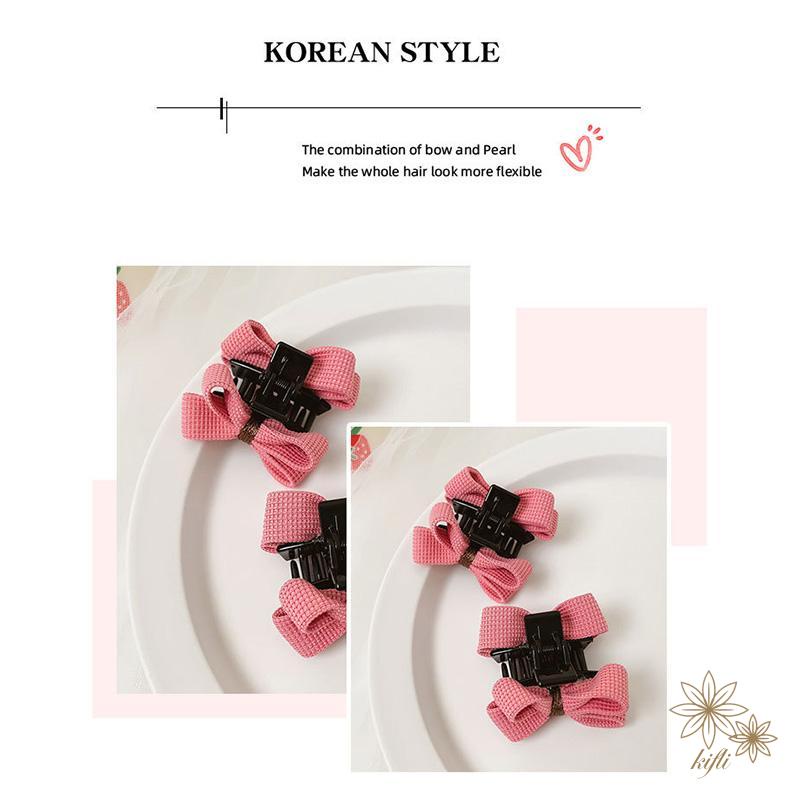 Kẹp Tóc Nơ Phong Cách Hàn Quốc Xinh Xắn Cho Nữ