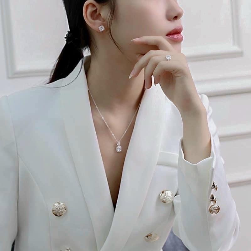 SET 3 MÓN TRANG SỨC  FULL BOX HỘP ĐEN
