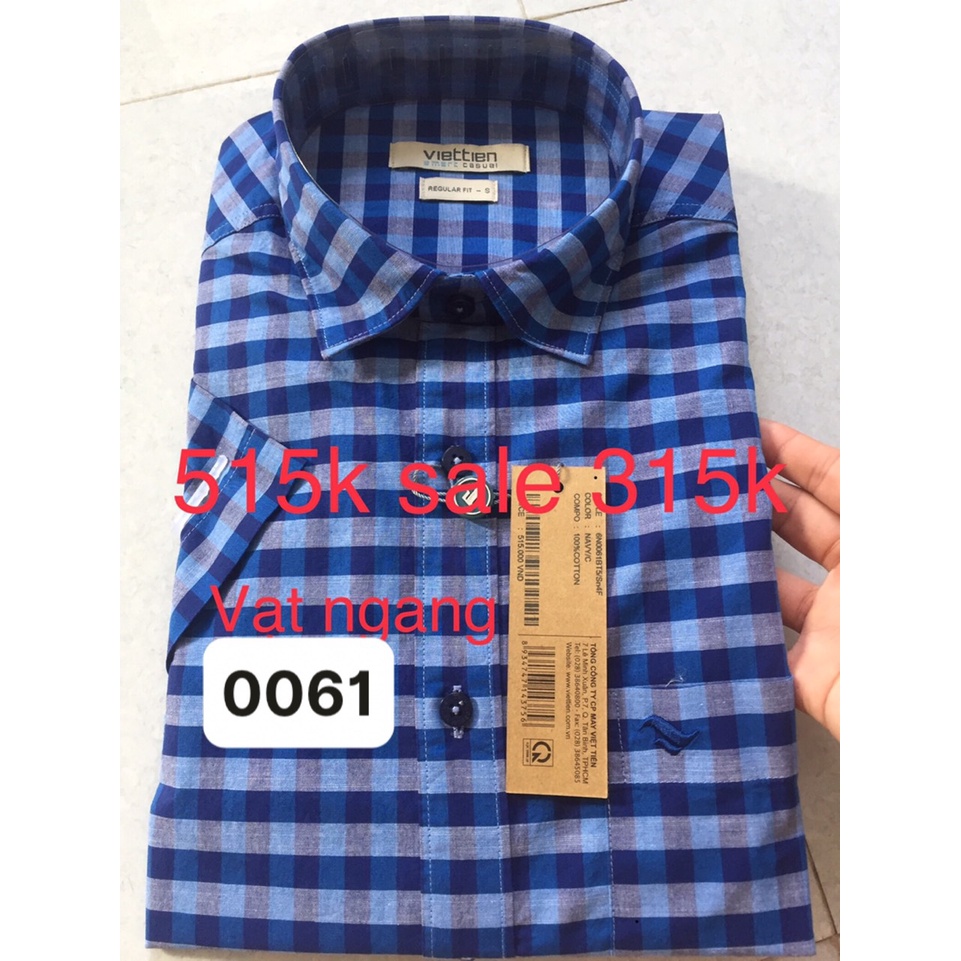 Việt tiến áo sơ mi ngắn tay giá mác 515k sale 315k