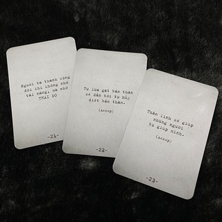 Bộ Bài Nhắc Nhở Haletu Blue (Life) (Guu Tarot Shop)