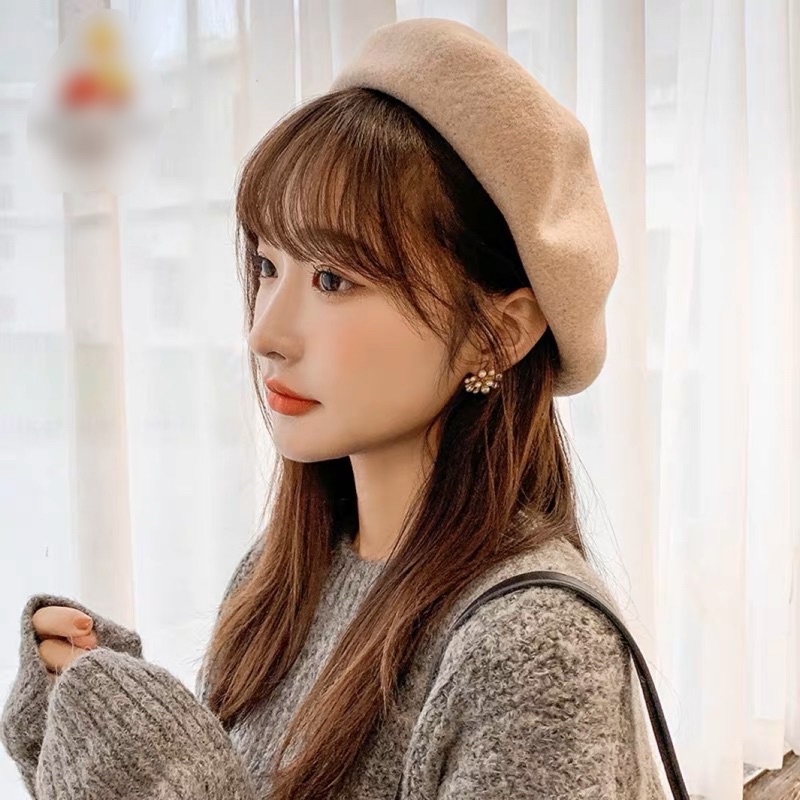 Mũ Nồi Dạ phong cách Hàn Trung