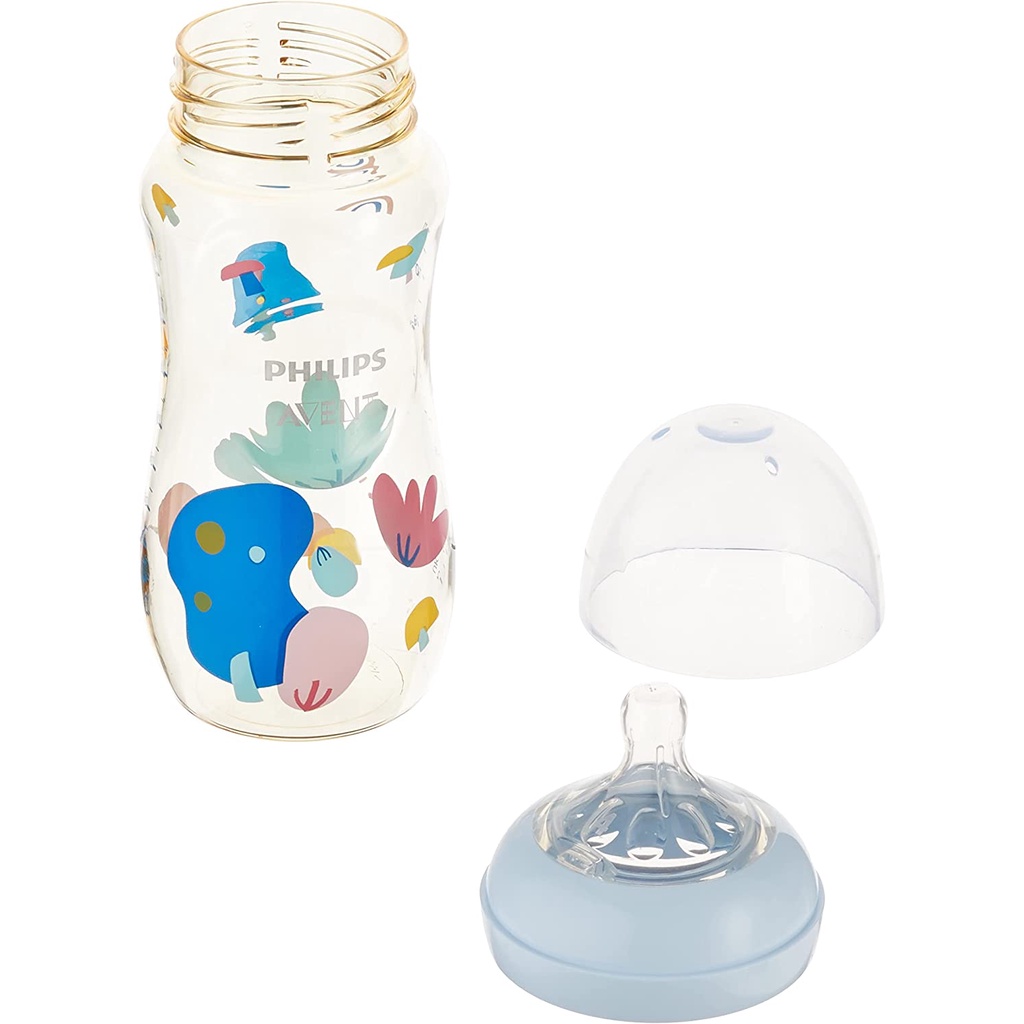 Philips Avent Bình sữa PPSU thiết kế tự nhiên cho trẻ từ 6 tháng tuổi SCF583/10