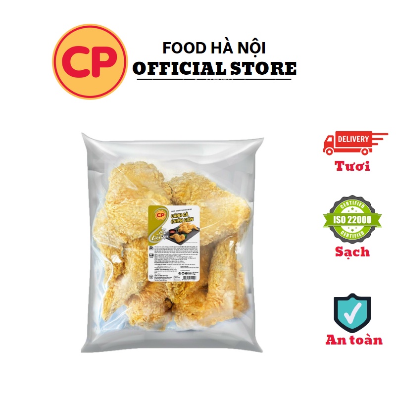 Gà chiên CP - Cánh gà chiên giòn túi 1kg 10 miếng cánh gà