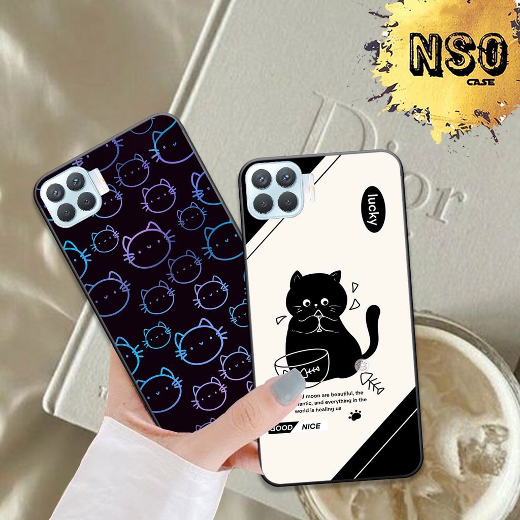 Ốp Oppo A73 - A93 In Hình Họa Tiết Mèo Cute Đáng Yêu Đẹp Hot Trend 2023