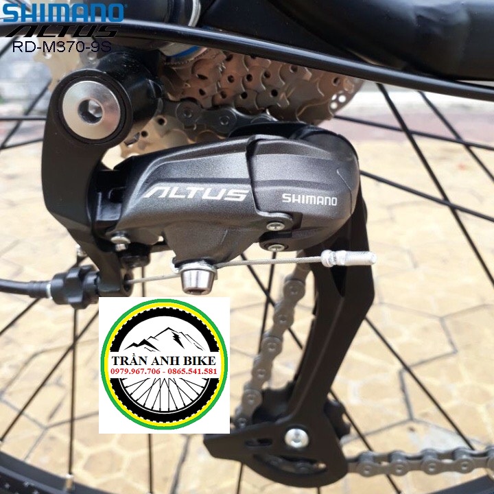 Củ cùi đề sau xe đạp SHIMANO ALTUS RD M370 8-9 Speed - Hàng chính Hãng