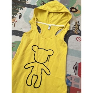 Thanh lý đầm thun vàng có nón size M