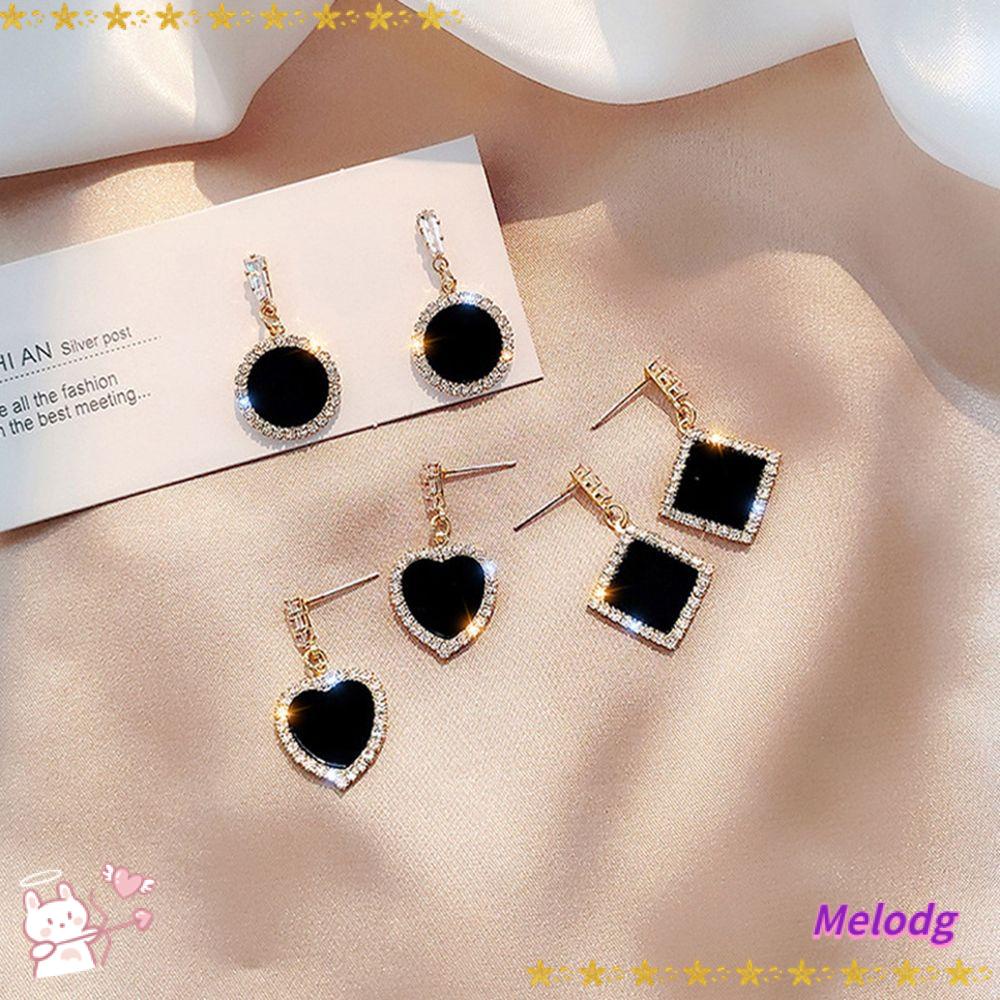 Khuyên Tai Thả Hình Học Cá Tính|Bông Tai Mạ Bạc 925 Hình Học Thời Trang