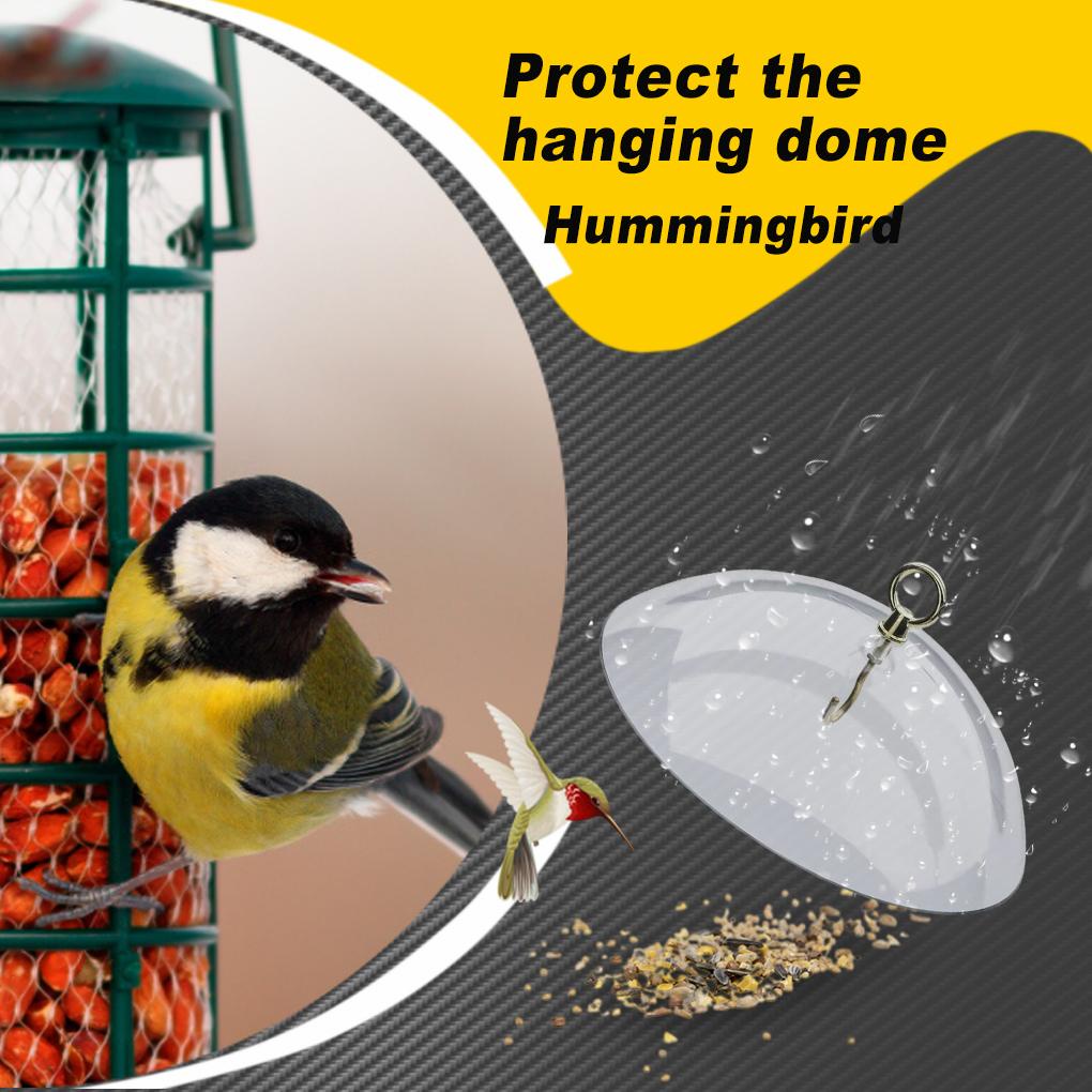 Vỏ Bọc Mái Vòm Chống Thời Tiết Bảo Vệ Thức Ăn Cho Chim Có Móc Treo
