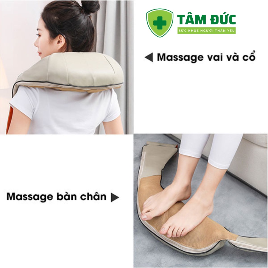 Máy Massage Cổ Vai Gáy Hồng Ngoại 6D HM-V85 , Đai mát xa đa năng, matxa vai gáy, bụng, Cổ, lưng eo, chân tay