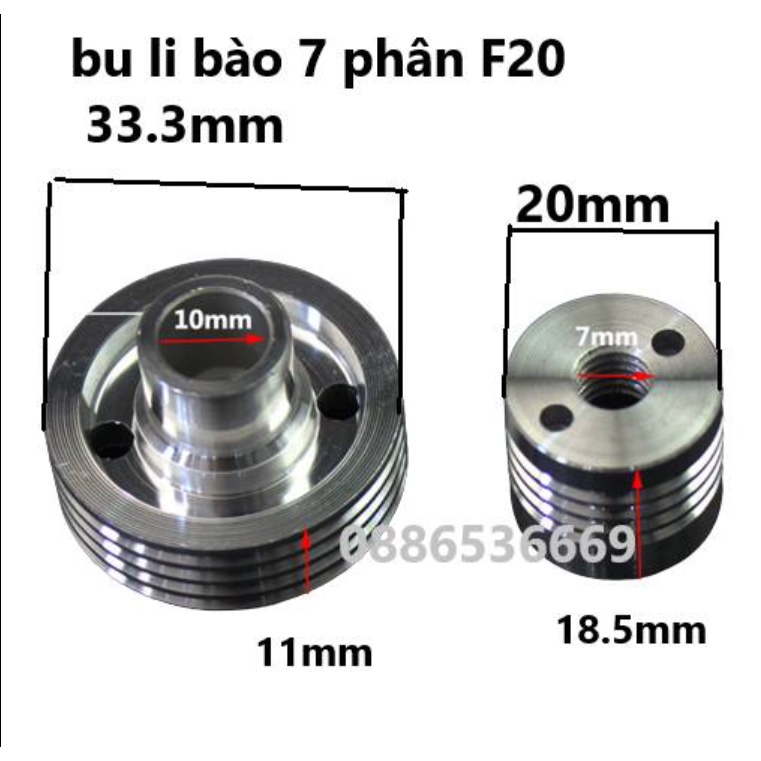 Buli máy bào gỗ 7 phân, 8 phân, 9 phân