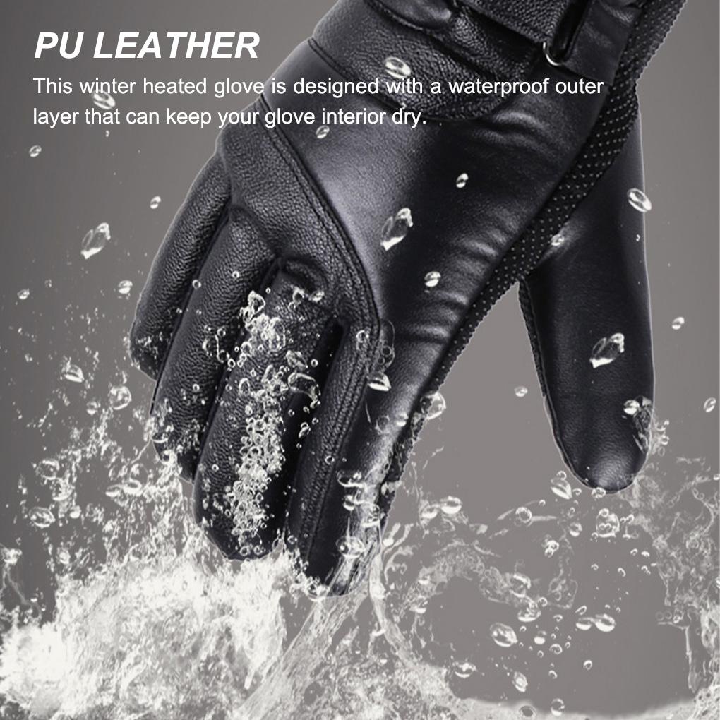 Găng Tay Giữ Ấm Chạy Điện Chống Thấm Nước Chống Gió Có Thể Dùng Màn Hình Hiển Thị USB