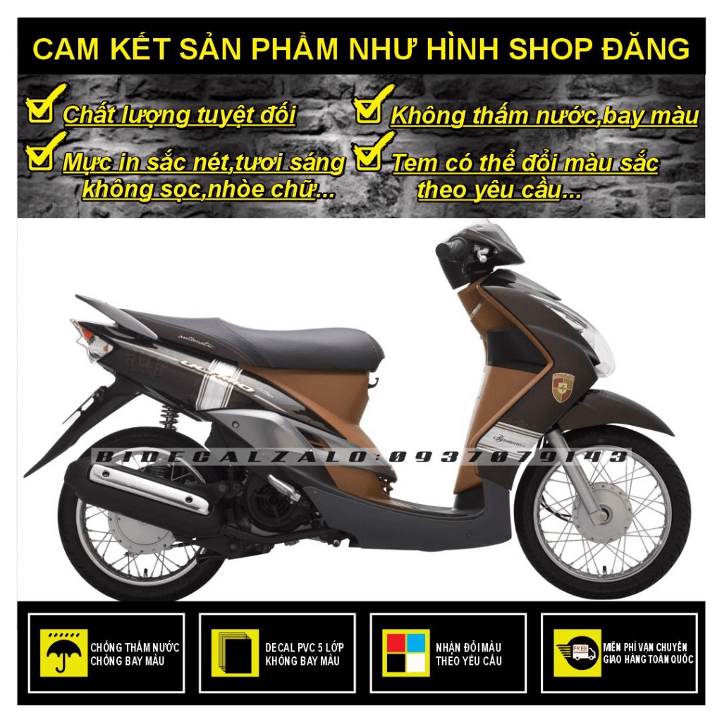 TEM RỜI MIO ULTIMO 2011MẪU HOA VĂN - THU DECAL