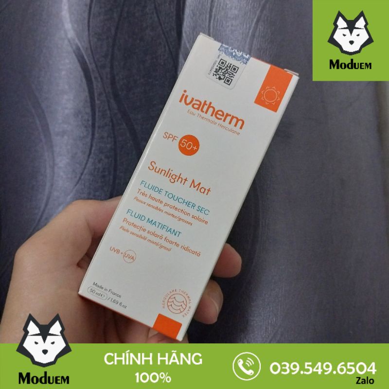 [Hàng cty] Kem Chống Nắng Ivatherm Sunlight Dry - Touch SPF 50+