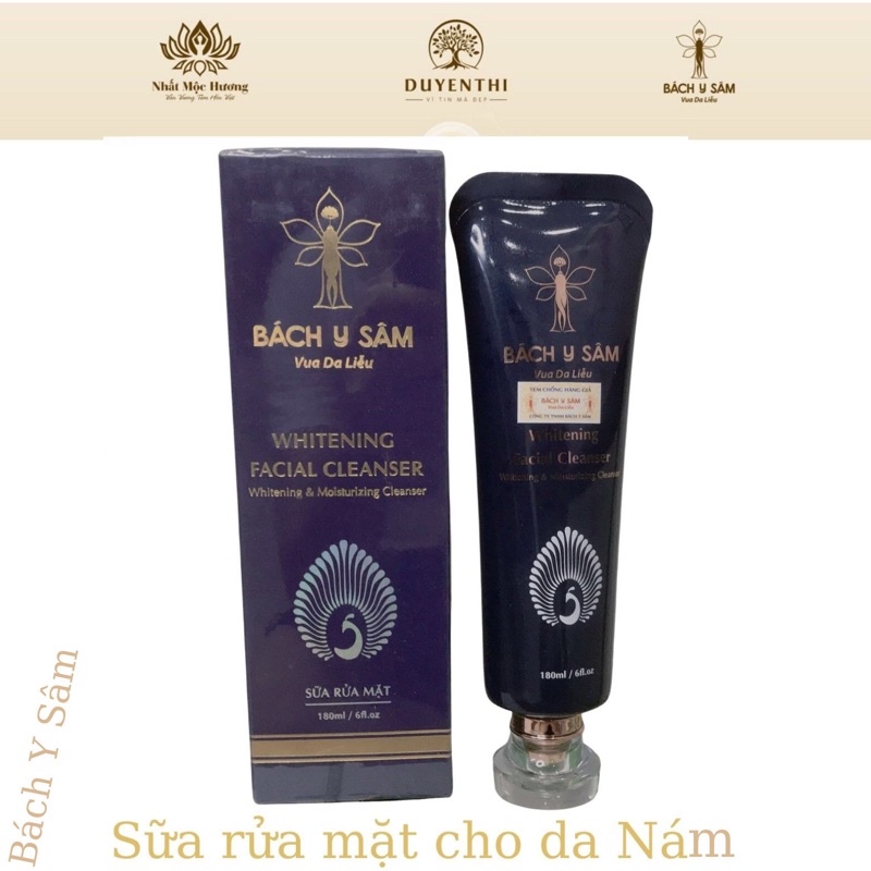 Sữa Rửa Mặt NÁM  BẠCH LINH Bách Y Sâm Da Nám Trắng Sáng Da 180 ml ( sữa rủa mặt bạch linh )