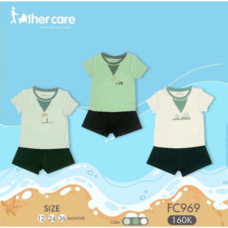Bộ cộc bé trai Father chất thun lạnh