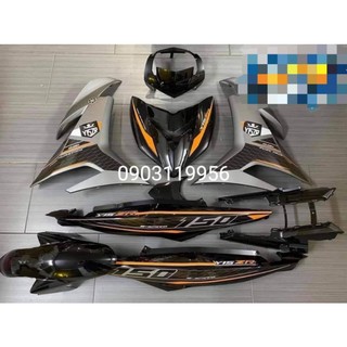 Tem rời exciter 150 xám đen y15zr siêu đẹp