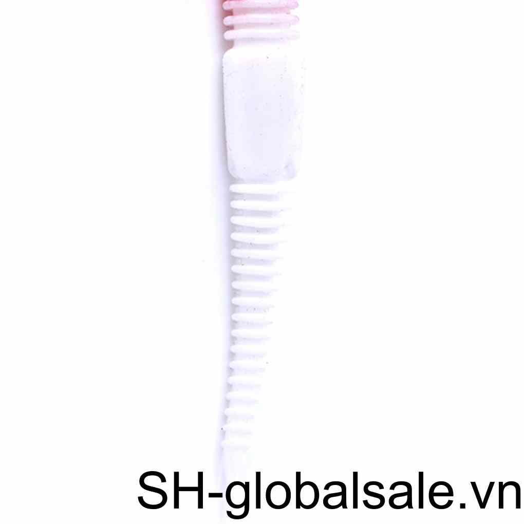 Set 10 Mồi Giả Nhử Cá Bằng Nhựa Mềm Màu Đỏ