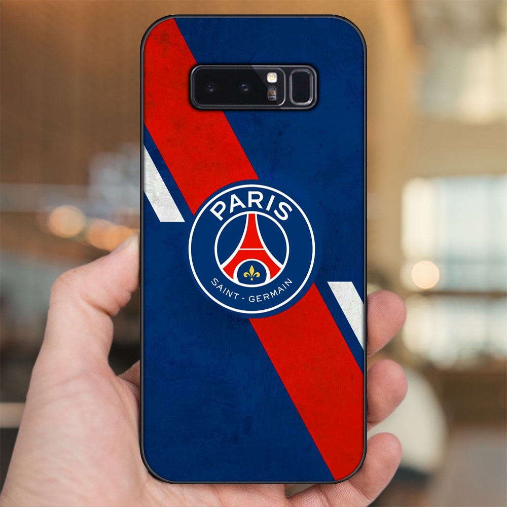 Ốp lưng Samsung Note 8 viền đen in hình CLB Bóng Đá PSG Paris Saint Germain