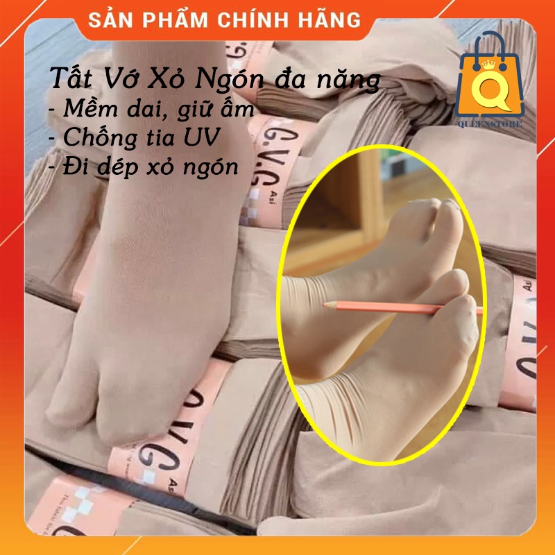 Tất Vớ Xỏ Ngón Tiện Dụng Giữ Ấm Chống Nắng Đi Dép Xỏ Ngón - QUEENS