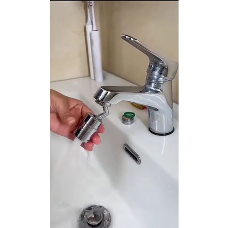 Đầu nối vòi nước lavabo chậu rửa mặt tăng áp