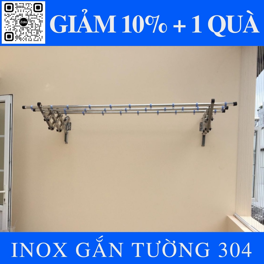 (Inox 304) Giàn Phơi thông minh 1m, 2m giá phơi quần áo gắn tường 𝐌𝐢ễ𝐧 𝐬𝐡𝐢𝐩&𝐥ắ𝐩 đặ𝐭, 𝐆𝐢ả𝐦 𝟏𝟎%+𝐭ặ𝐧𝐠 𝟏𝟎 𝐦ó𝐜 LH𝟎𝟗𝟕𝟖_𝟗𝟑𝟑_𝟕𝟒𝟐