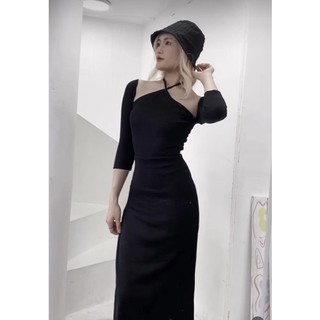 ĐẦM BODY DÂY CỔ YẾM