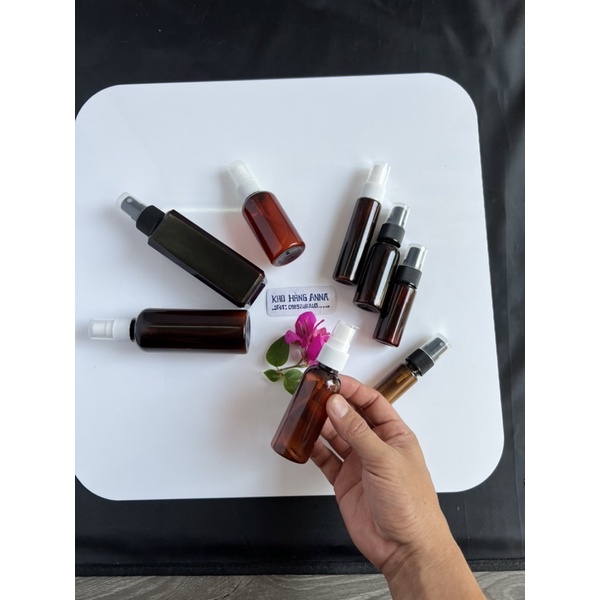 CHAI PET NÂU XỊT SƯƠNG 30ml / 50ml / 100ml / 200ml / 300ml - Chai nhựa chiết Mỹ phẩm xịt nước hoa , xịt nước cồn