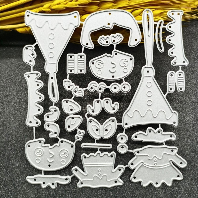 Khuôn Cắt Giấy Làm Từ Kim Loại Hình Yêu Tinh Trang Trí Scrapbook