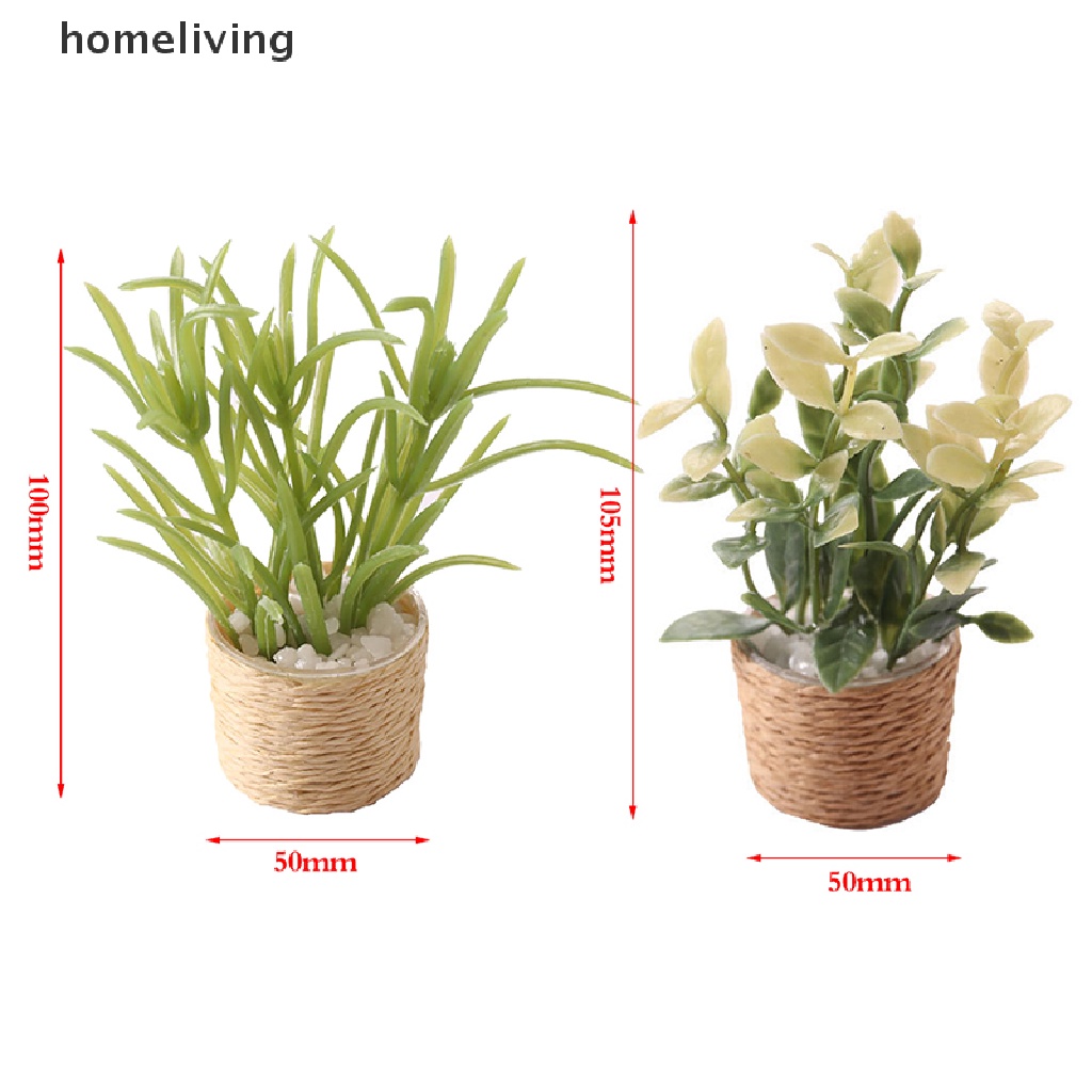 Mô Hình Chậu Cây Xanh Trang Trí Nhà Búp Bê Tỉ Lệ 1: 6