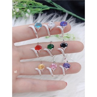 Nhẫn bạc nữ đá mặt hồ ly