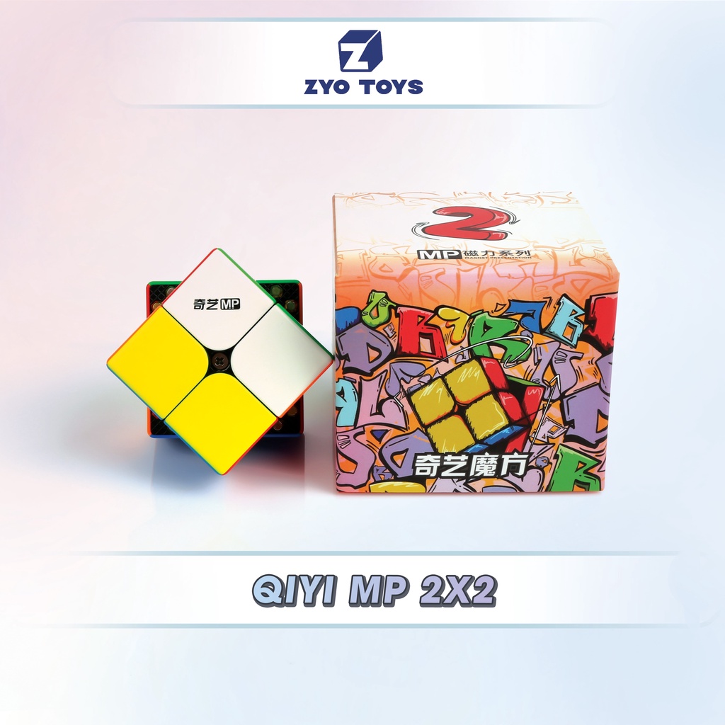 Rubik Qiyi MP 2x2x2- Rubic 2 Tầng Có Nam Châm Stickerless- Qiyi Mp 2x2x2- Zyo Toys