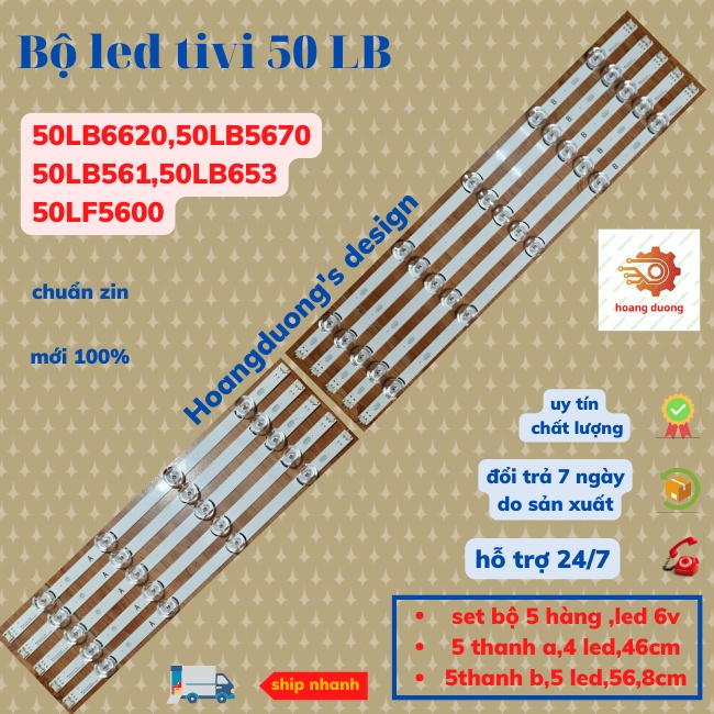 Thanh led tivi lg50lb,50lb6620,50lb5670,50lb561,50lb653,50lf5600-dthoangduong